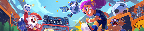 Shelly kicing a soccerball