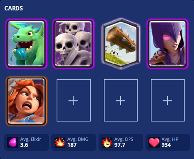 Clash Royale Deck Builder preview