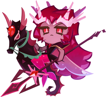 Crimson Coral Cookie Portrait