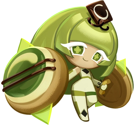 Green Tea Mousse Cookie Portrait