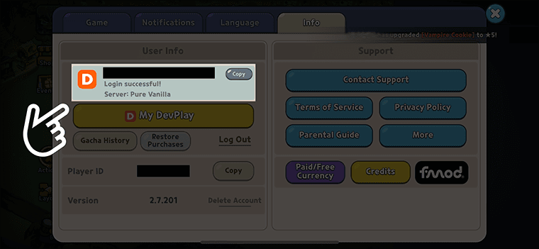 Finding Account ID, ID Display Finding Account ID, ID Display